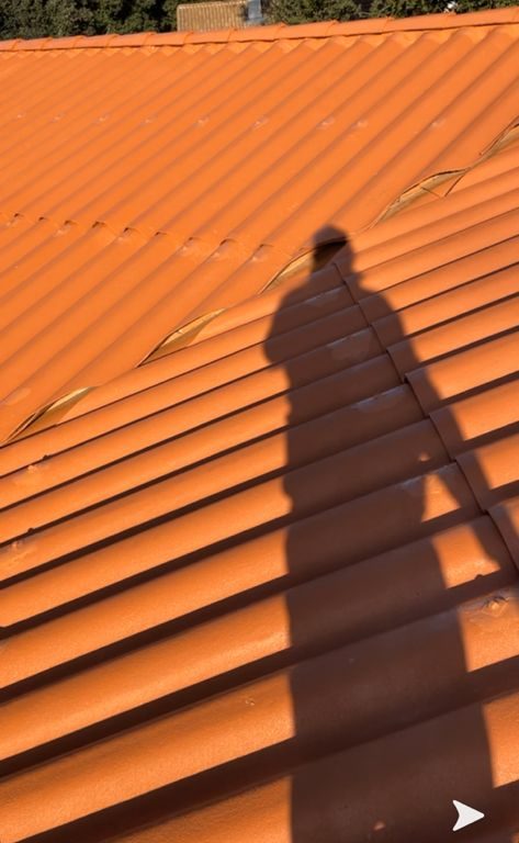 Tuiles propres après démoussage