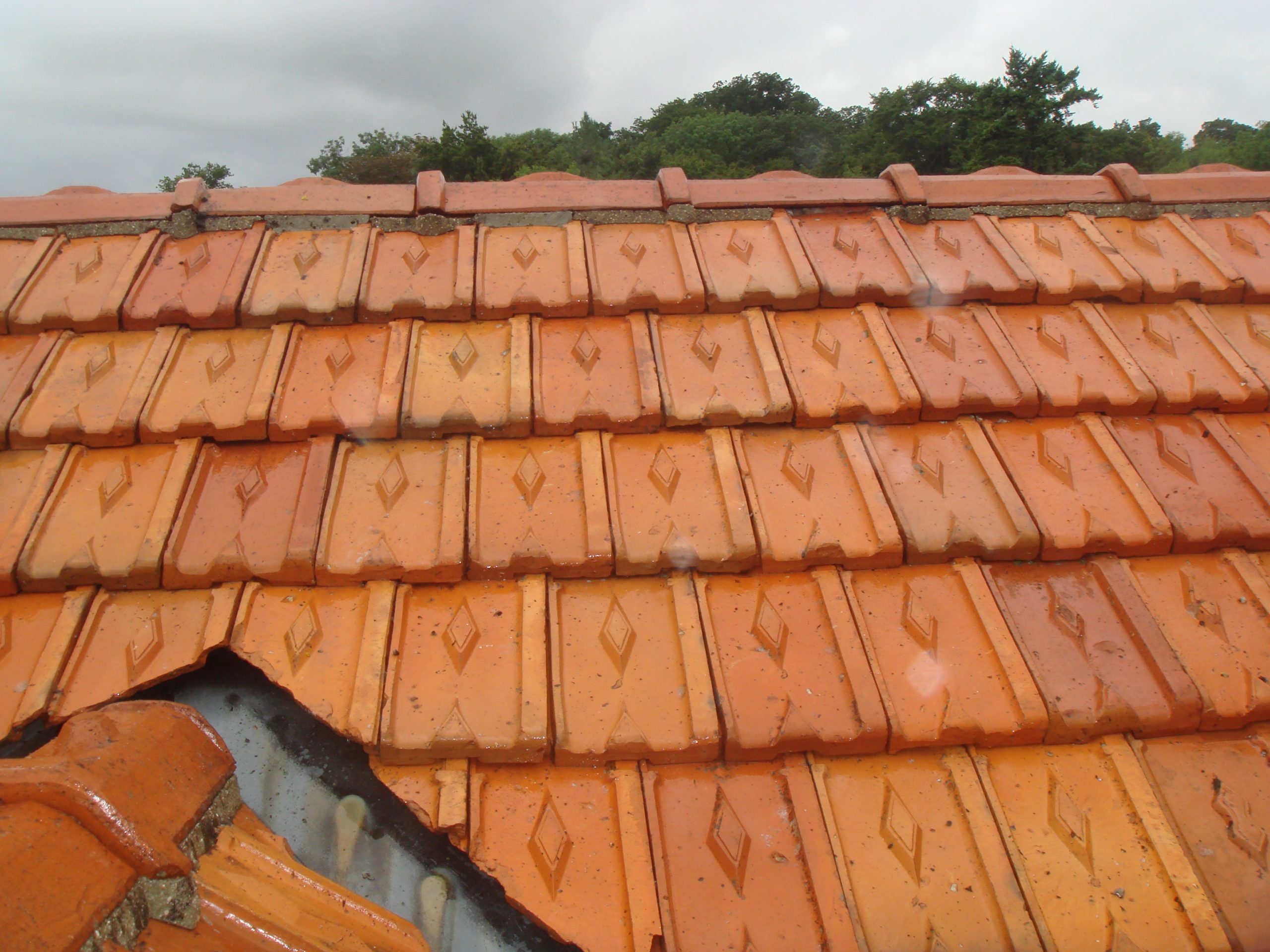 Toiture en tuiles d'une maison de Charente dont la charpente a été contrôlée
